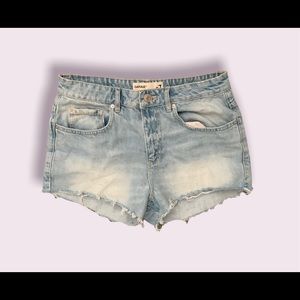 Garage denim shorts